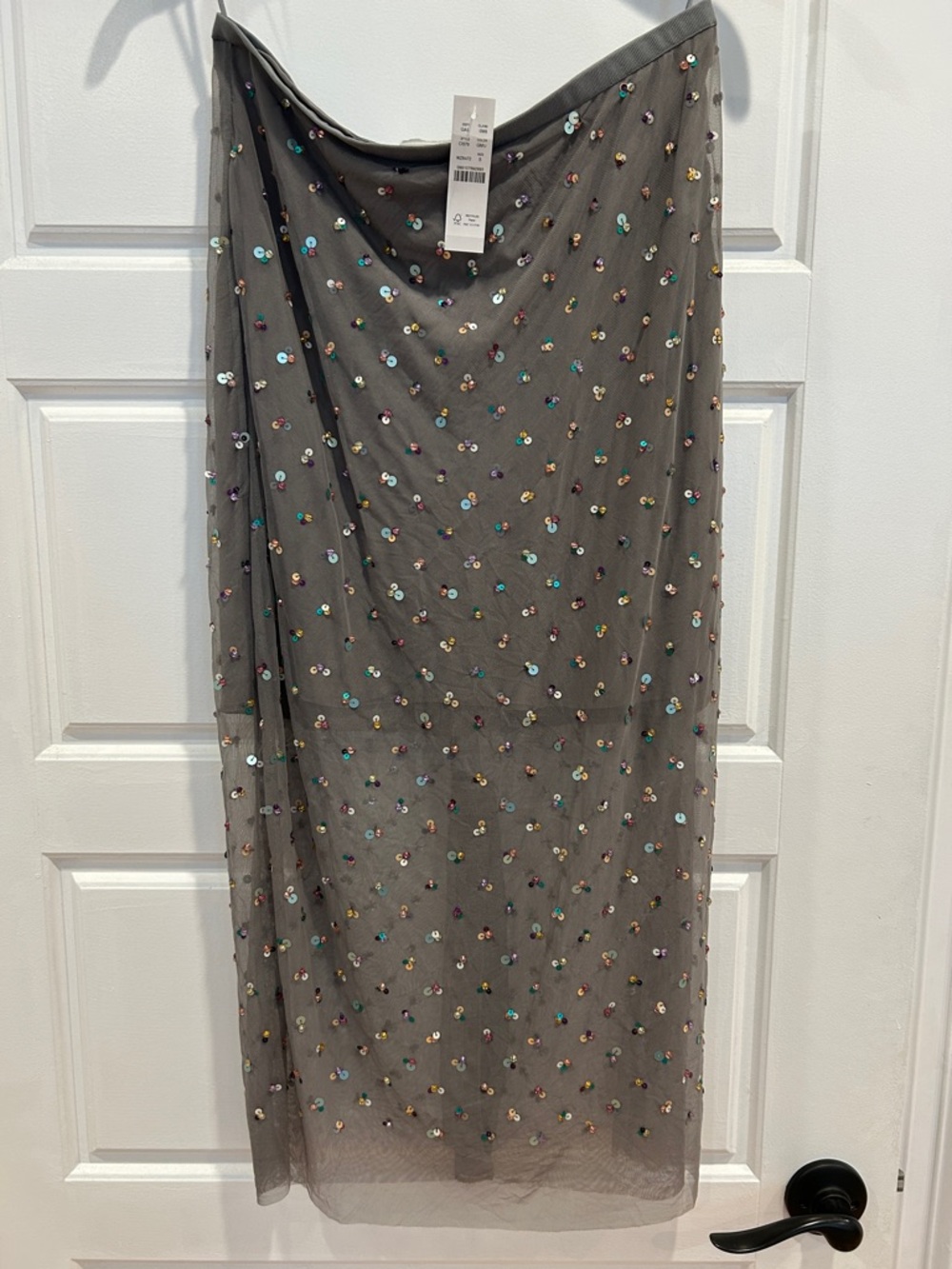 J Crew Collection Gwyneth Layered Sequin Slip Skirt - NWT